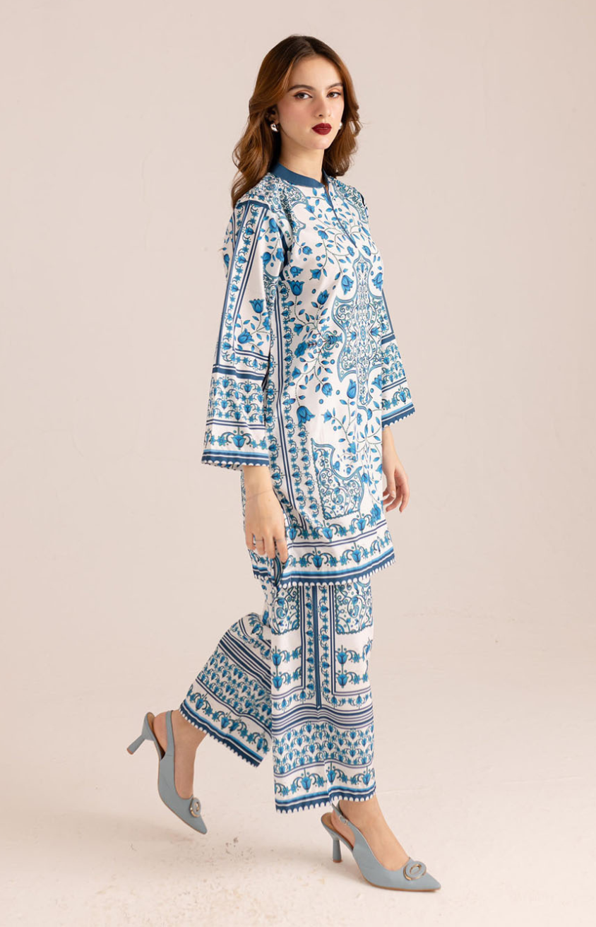 Azurewear – 2 Piece Stitched Crepe Suit