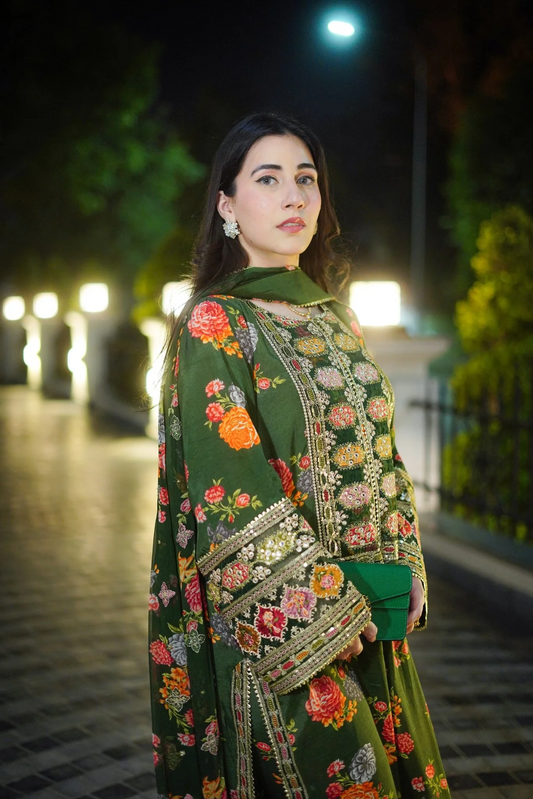 kareena - Heavy Embroidered Silk 3 Pc Suit